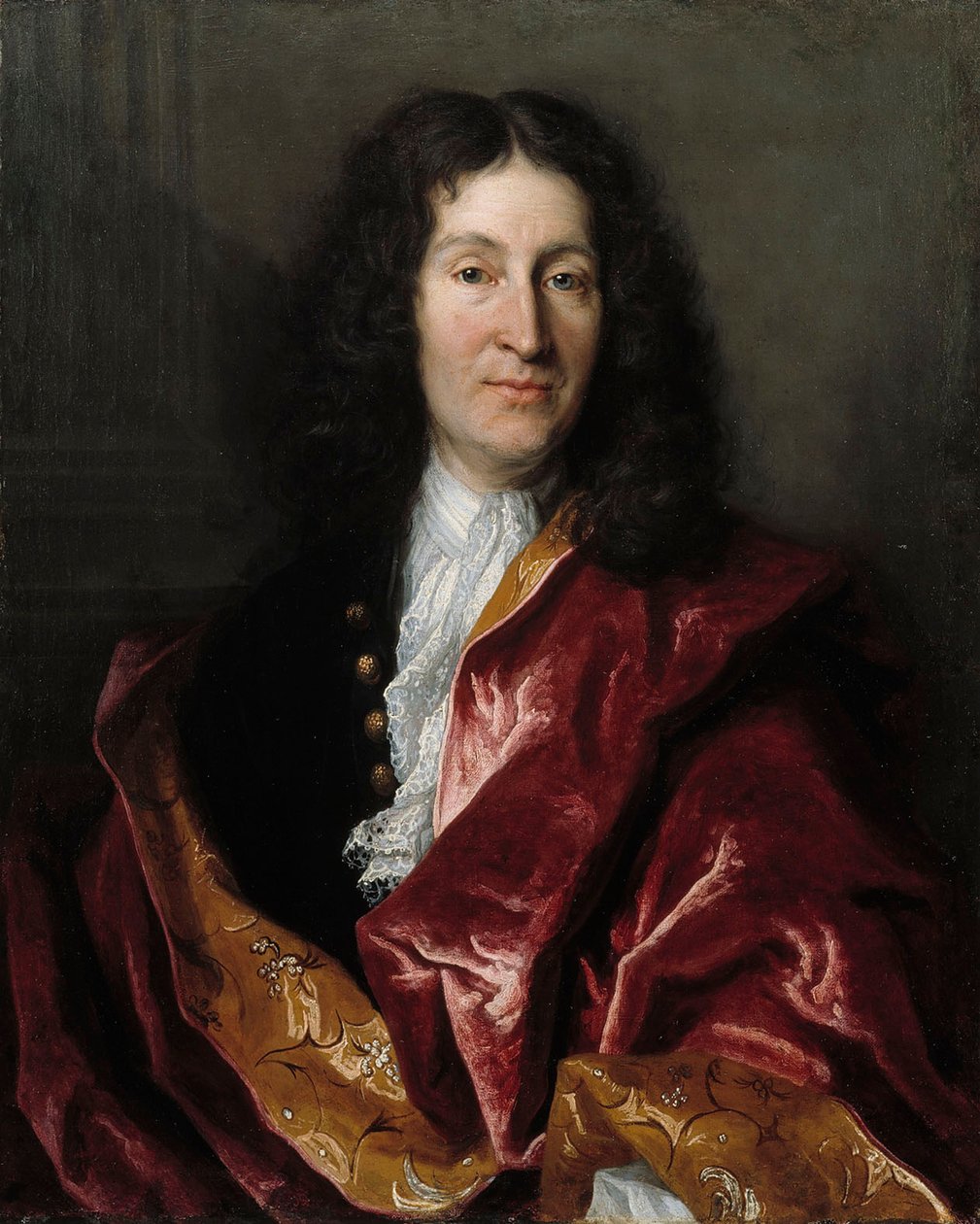 Portrait of Jean de La Fontaine 1621-1695, 1699 by Henri Millot