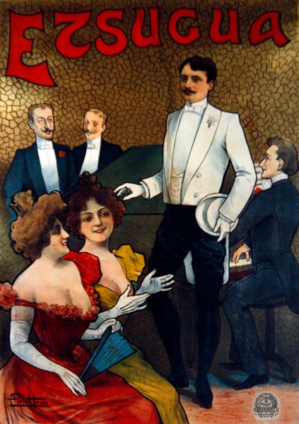 Poster advertising the French chanteur, Etsugua, c.1890 by Henri Paolo
