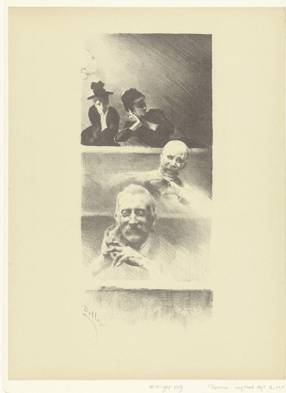 Spectators in Theater by Henri Patrice Dillon