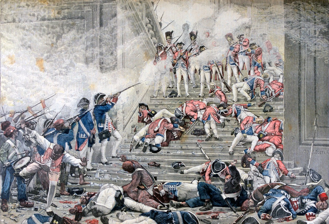 Taking of the Tuileries, 10th August 1792 by Henri Paul Motte