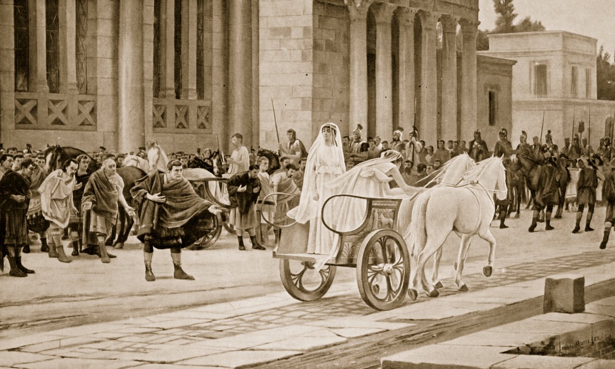 The Passing of the Vestals, Illustration from 