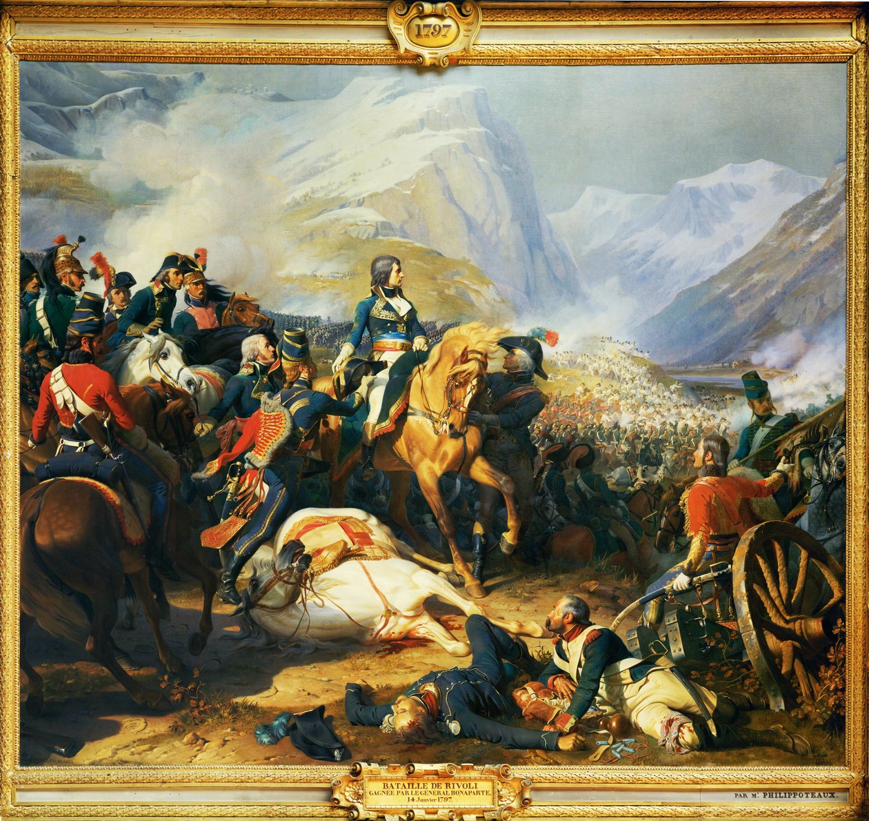 Battle of Rivoli Won by Emperor Napoleon I, January 14 by Henri Philippoteaux