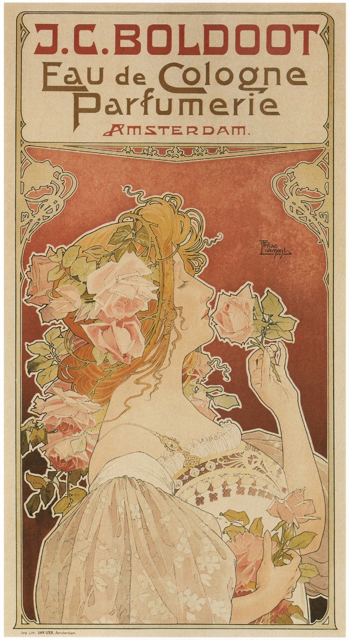 Eau de Cologne Perfumerie, 1899 by Henri Henri Antoine Théodore Livemont