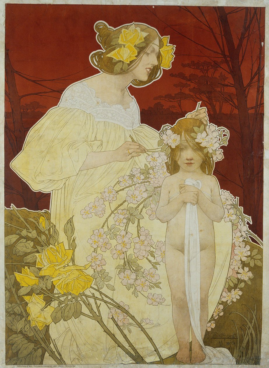 Palais de la Femme. Exposition de 1900 by Henri Henri Antoine Théodore Livemont
