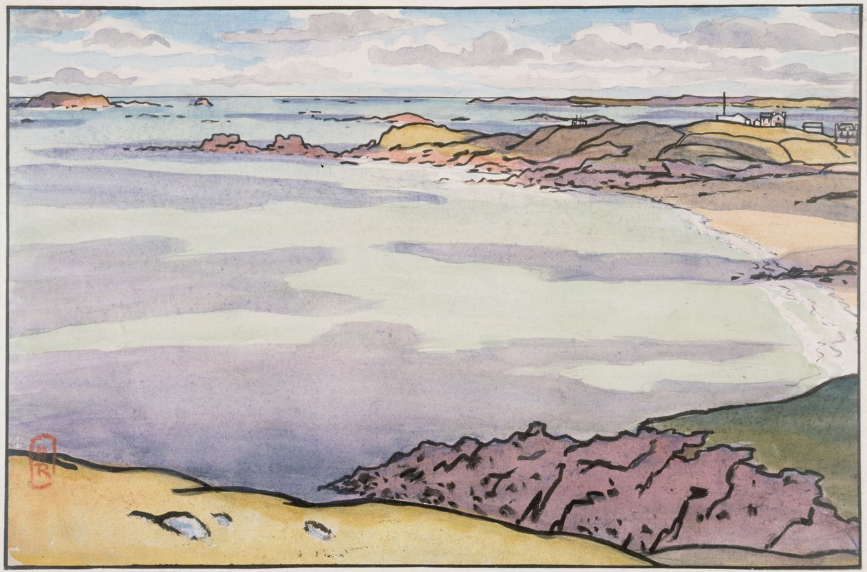 The Pointe du Décollé Seen from the Garde Guérin by Henri Rivière