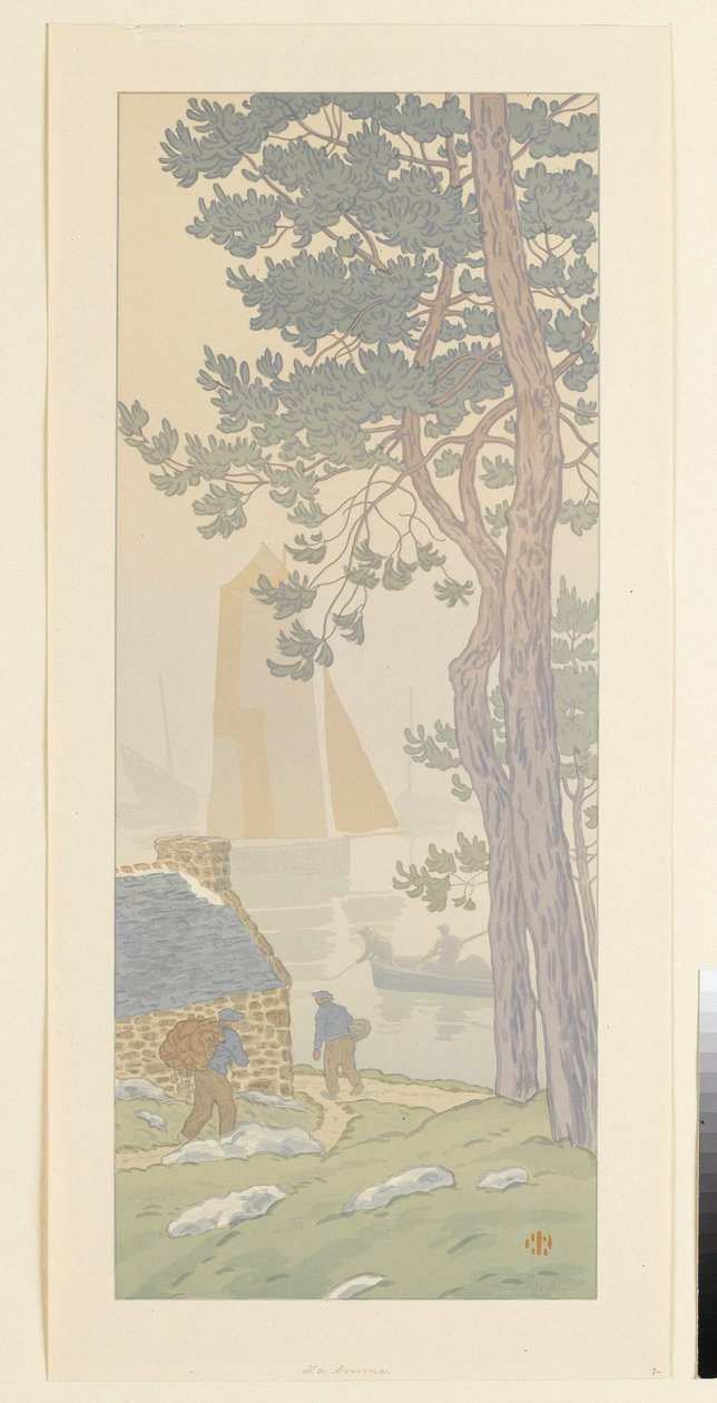 The Mist (Sheet 4 from: The Enchantment of the Hours) by Henri Rivière