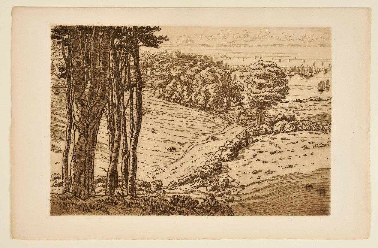 The Port of Douarnenez by Henri Rivière