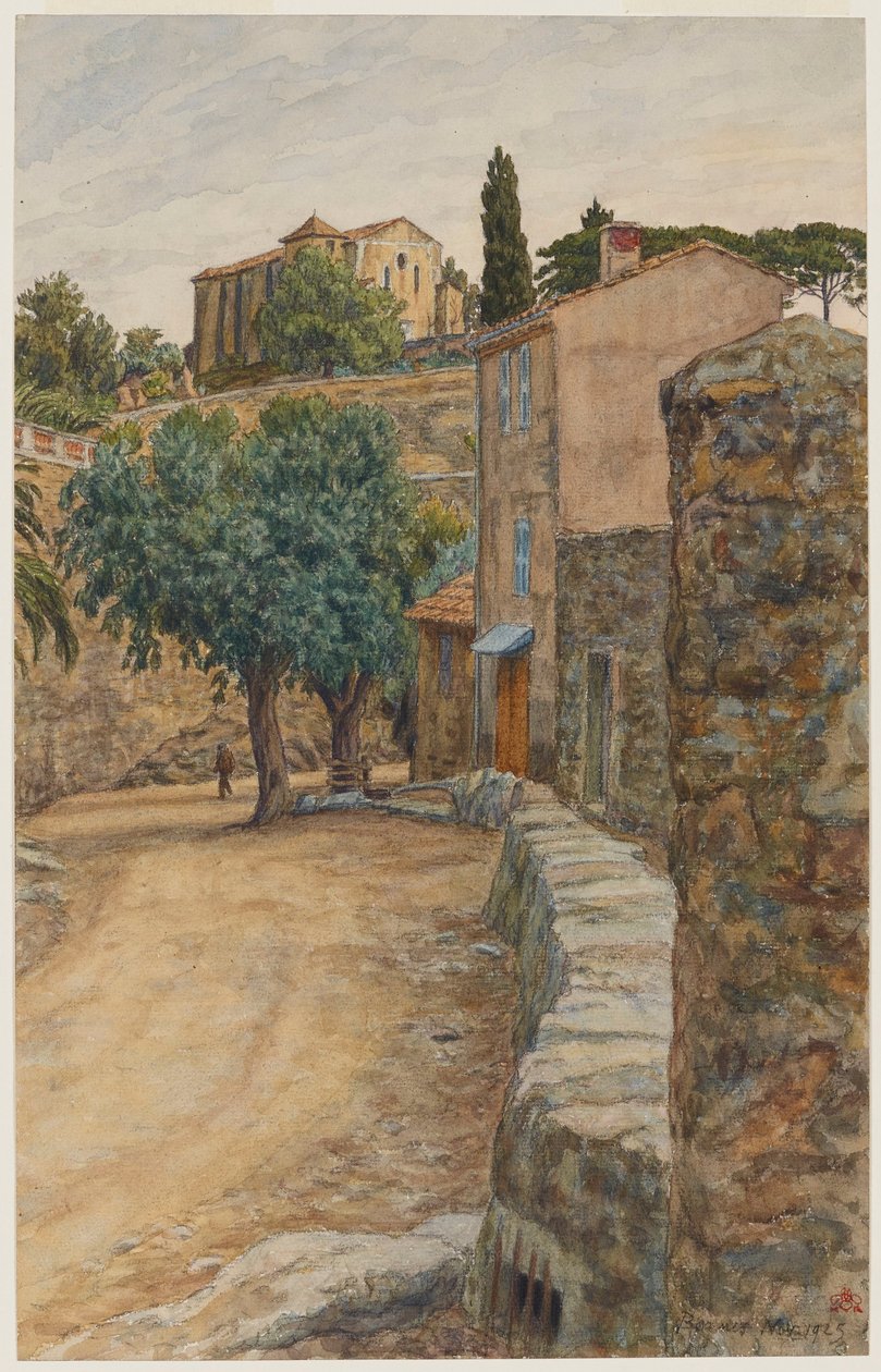 Street in Bormes by Henri Rivière
