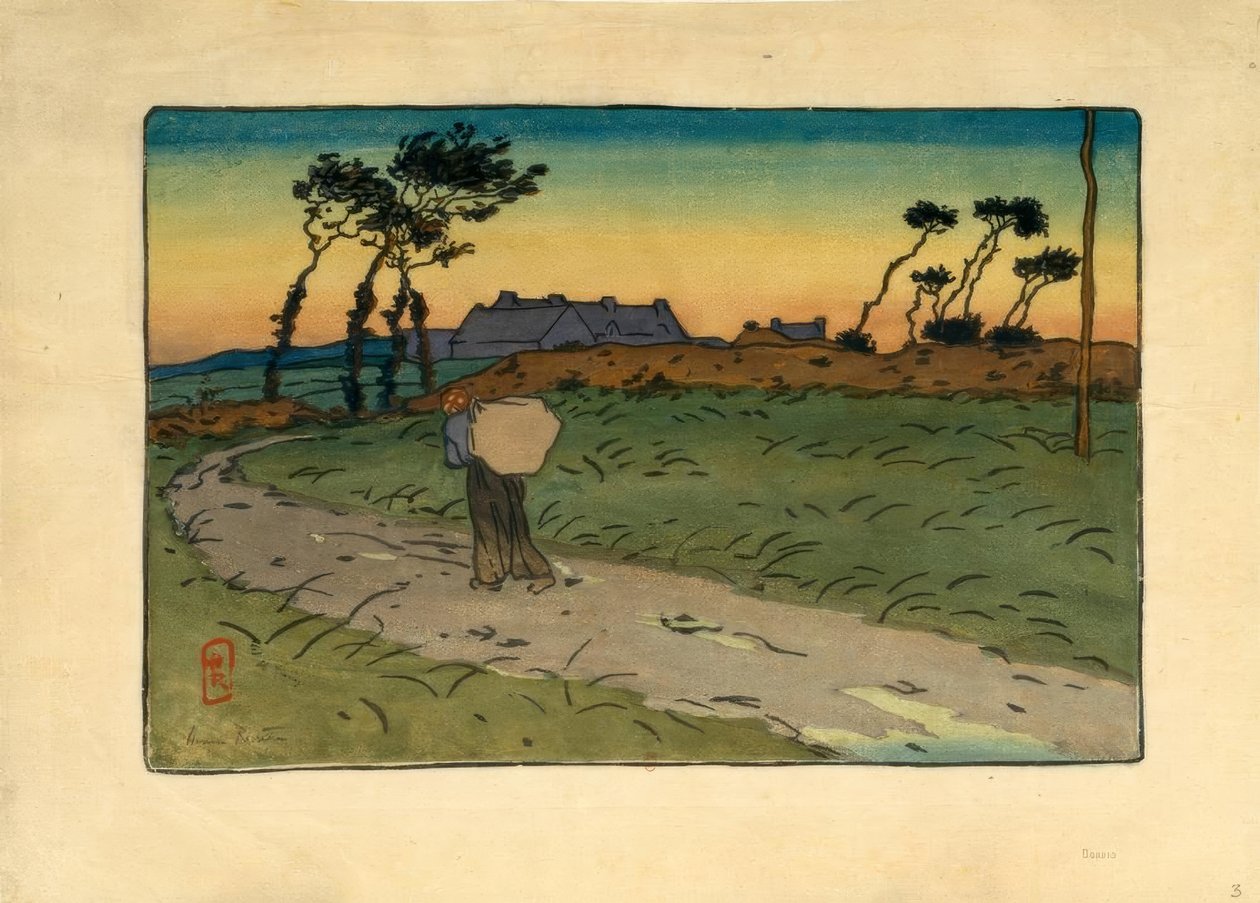 Farm of the Garde-Guérin (Saint-Briac) by Henri Rivière