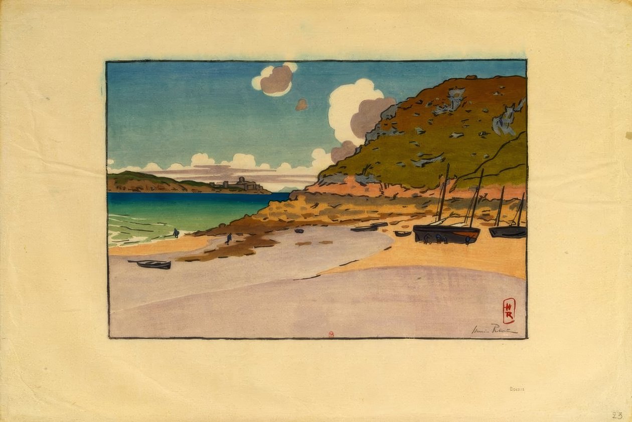 Le Châtelier and Fort La Latte (Saint-Cast) by Henri Rivière