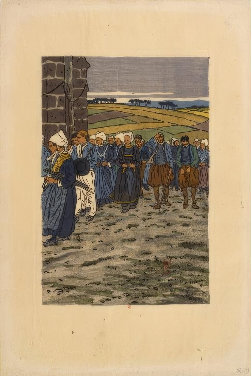 The Pardon of Sainte-Anne-la-Palud by Henri Rivière