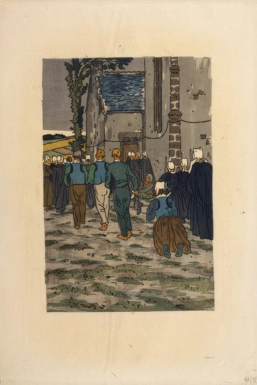 The Pardon of Sainte-Anne-la-Palud by Henri Rivière