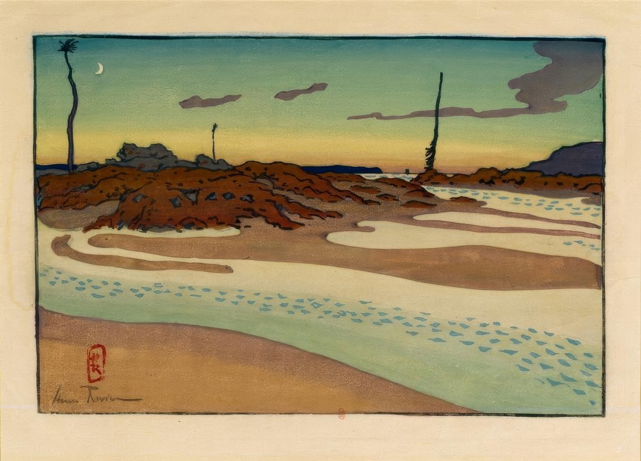The Beacons; the Mouth, Chéruette and the Donkey (Saint-Briac) by Henri Rivière