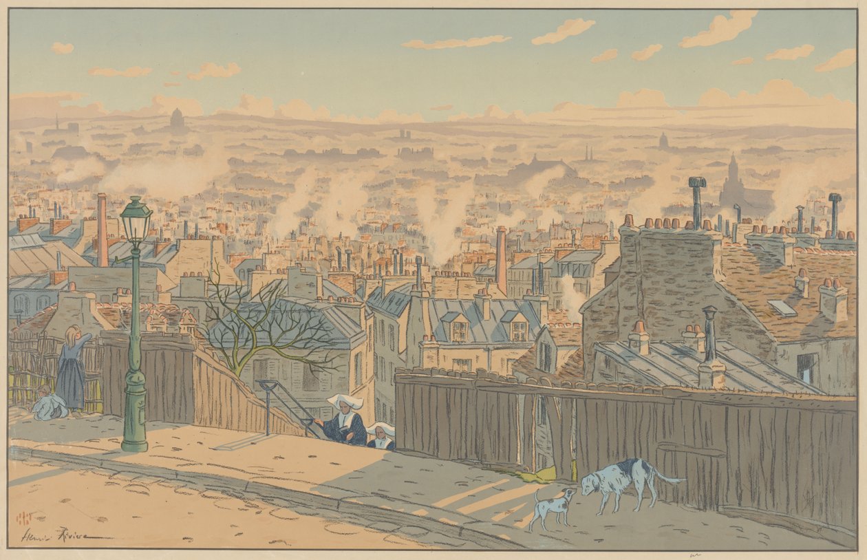 Parisian Landscapes: Paris seen from Montmartre by Henri Rivière