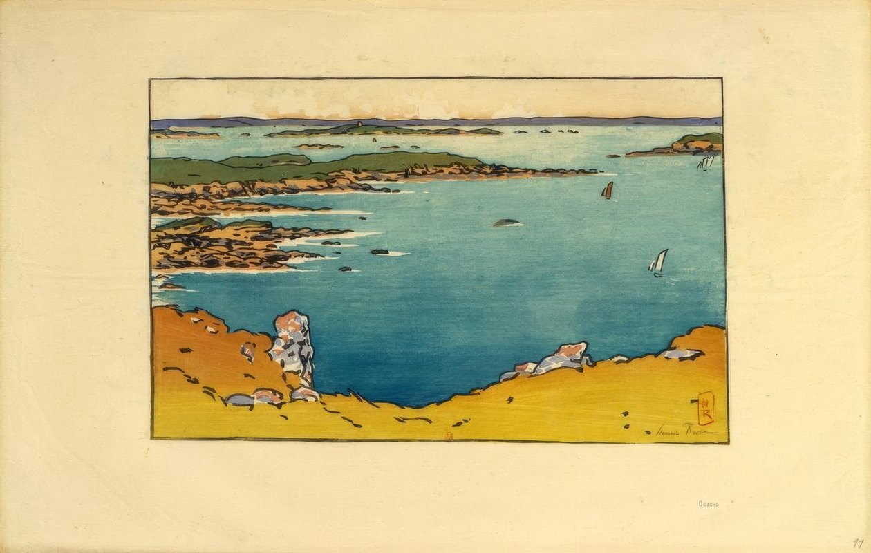 Pointe de la Haye Seen from the Garde-Guérin (Saint-Briac) by Henri Rivière