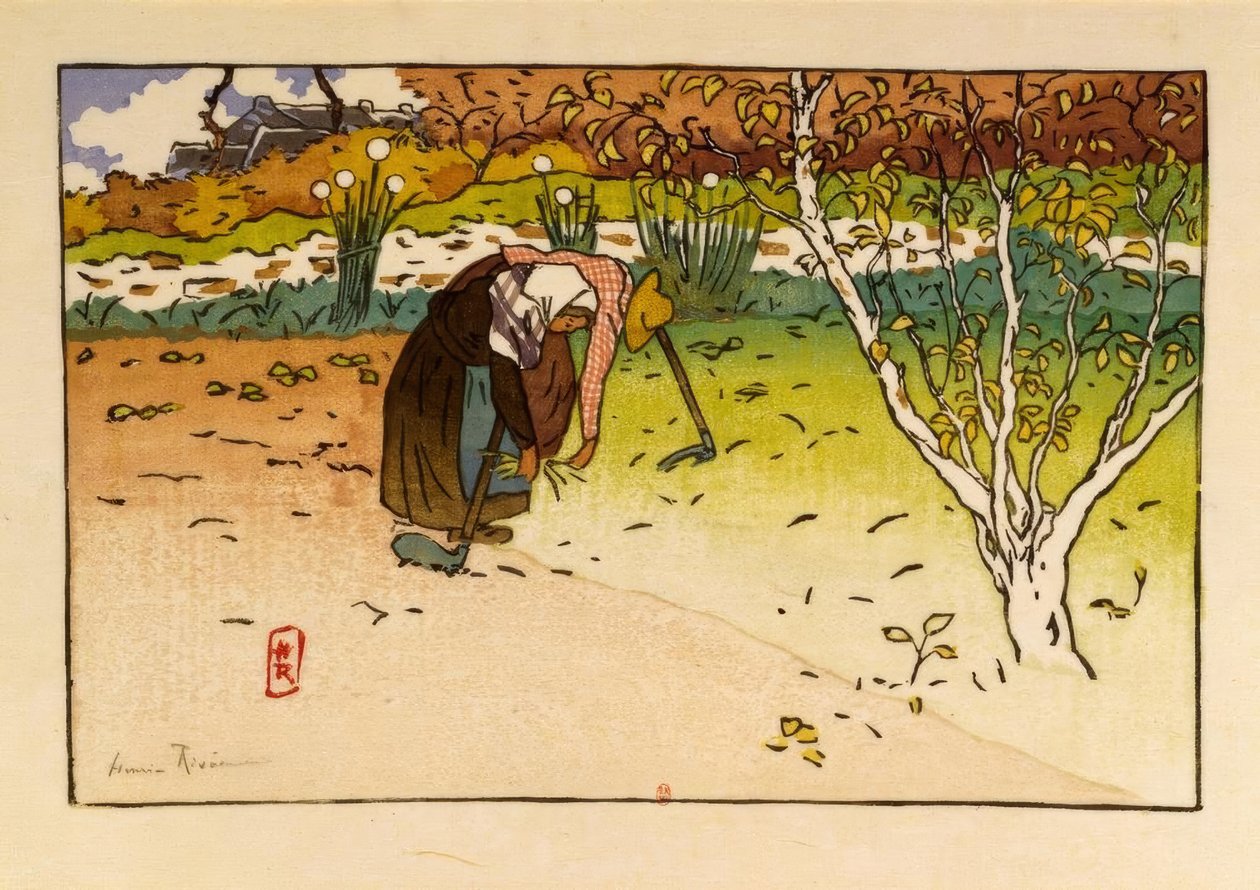 Vegetable Garden at Ville-Hue (Saint-Briac) by Henri Rivière