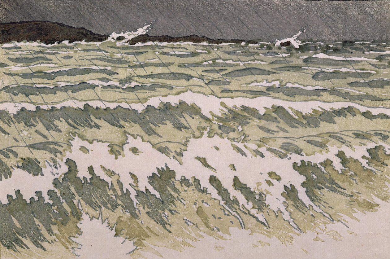 Rain on the Sea by Henri Rivière