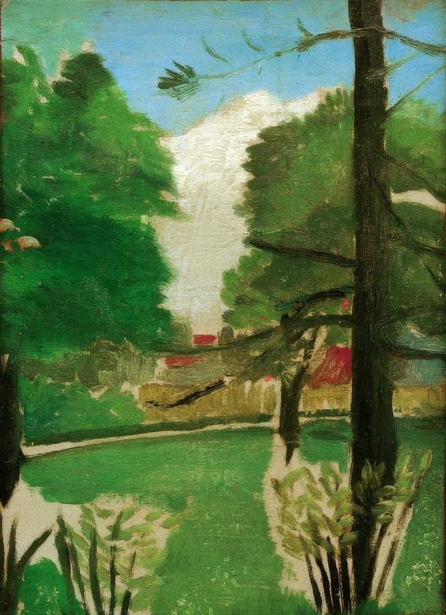 Sketch, View of Montsouris Park by Henri Rousseau