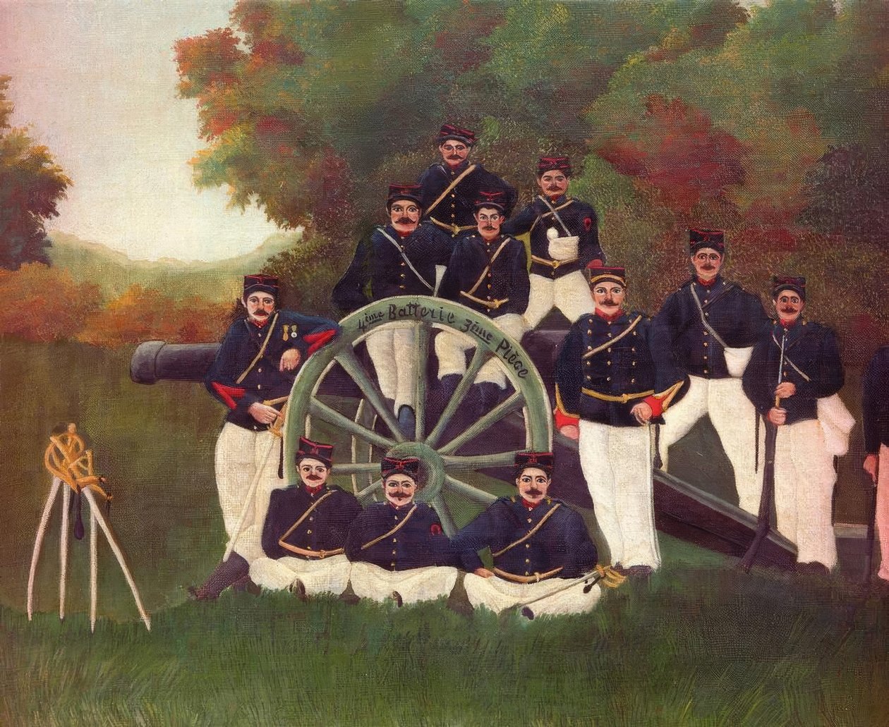 The Artillerymen by Henri Rousseau