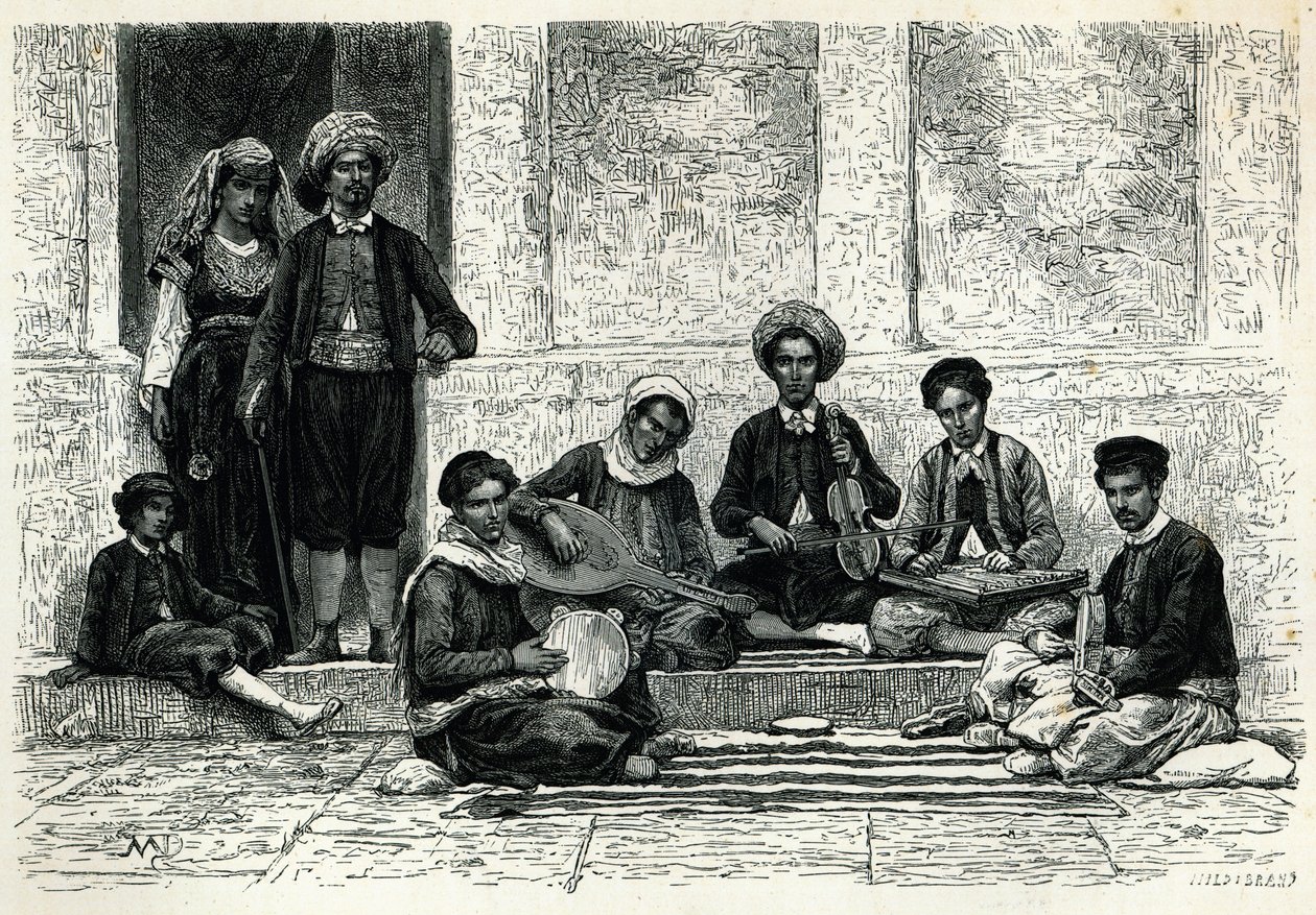 A Jewish Concert: Tlemcen by Henri Theophile Hildibrand