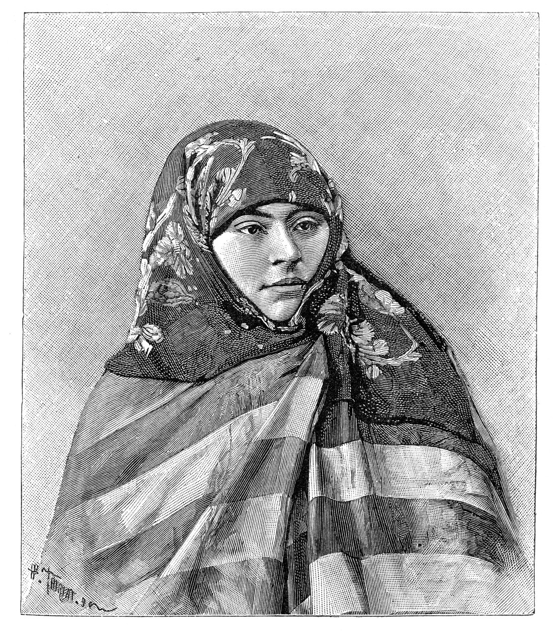 A woman of Brussa, Turkey, 1895 by Henri Thiriat