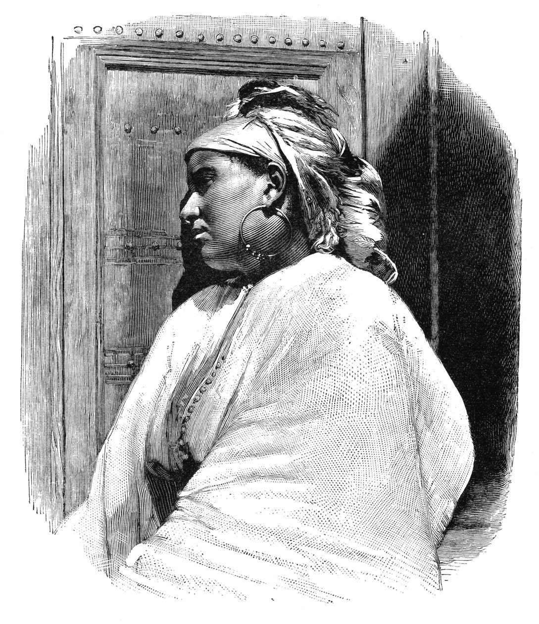 An Arab woman from Tangier, Morocco, 1895 by Henri Thiriat
