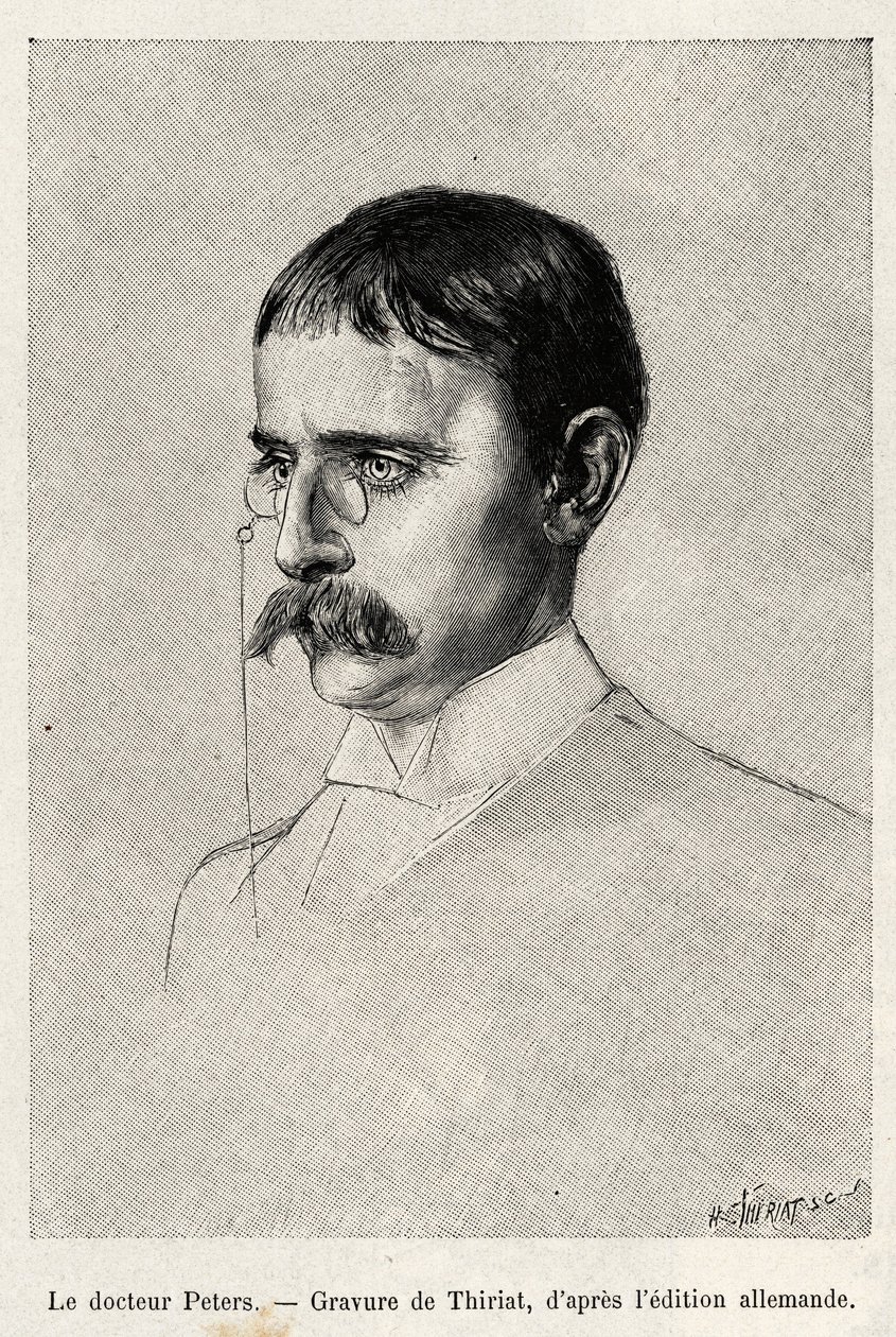 Portrait of Dr. Carl Peters (1856-1918), German explorer by Henri Thiriat