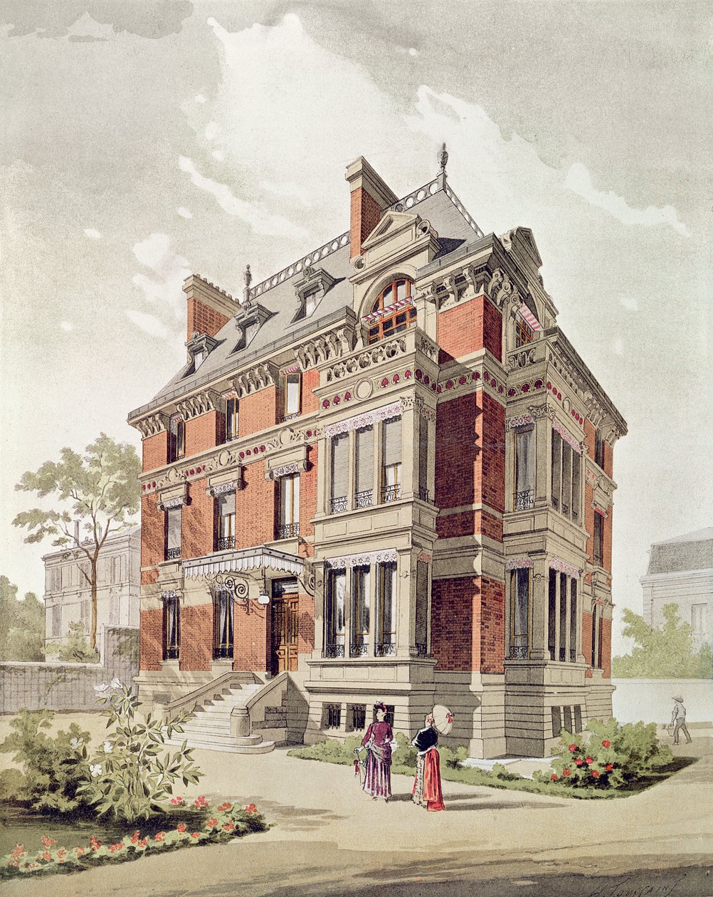 Project for a villa, end 19th century by Henri Toussaint