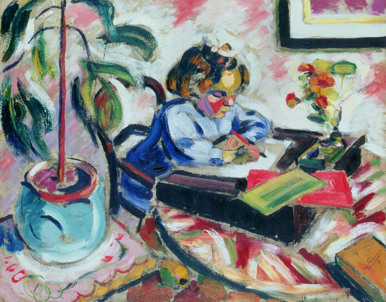 Little Schoolgirl by Henri Victor Gabriel Le Fauconnier