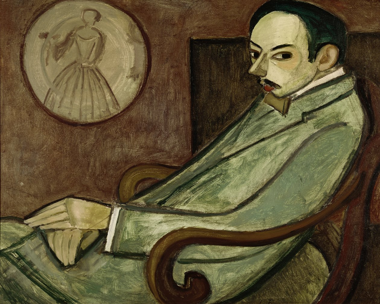Portrait of Pierre-Jean Jouve (1887-1976) 1909 by Henri Victor Gabriel Le Fauconnier