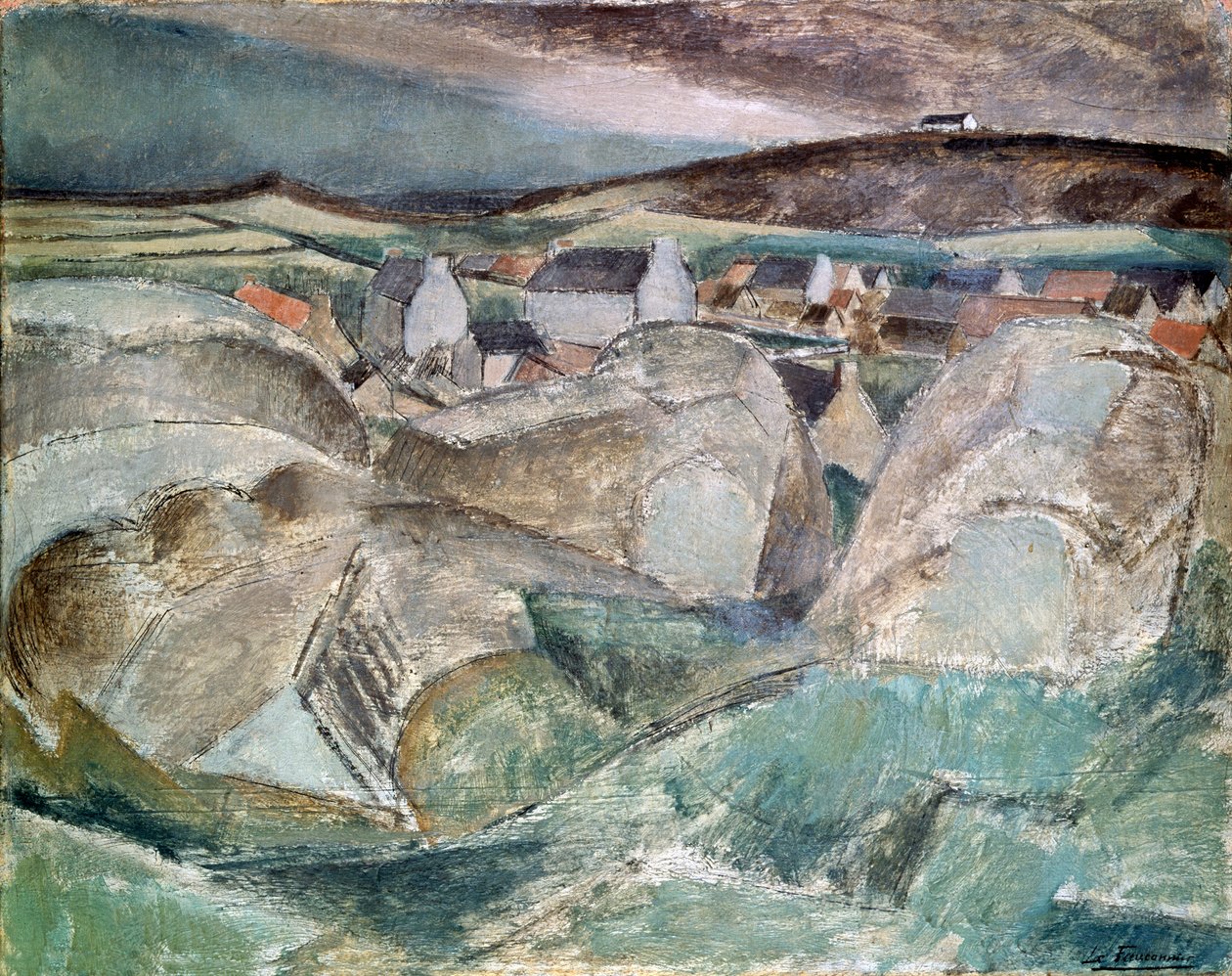 Village among the Rocks by Henri Victor Gabriel Le Fauconnier