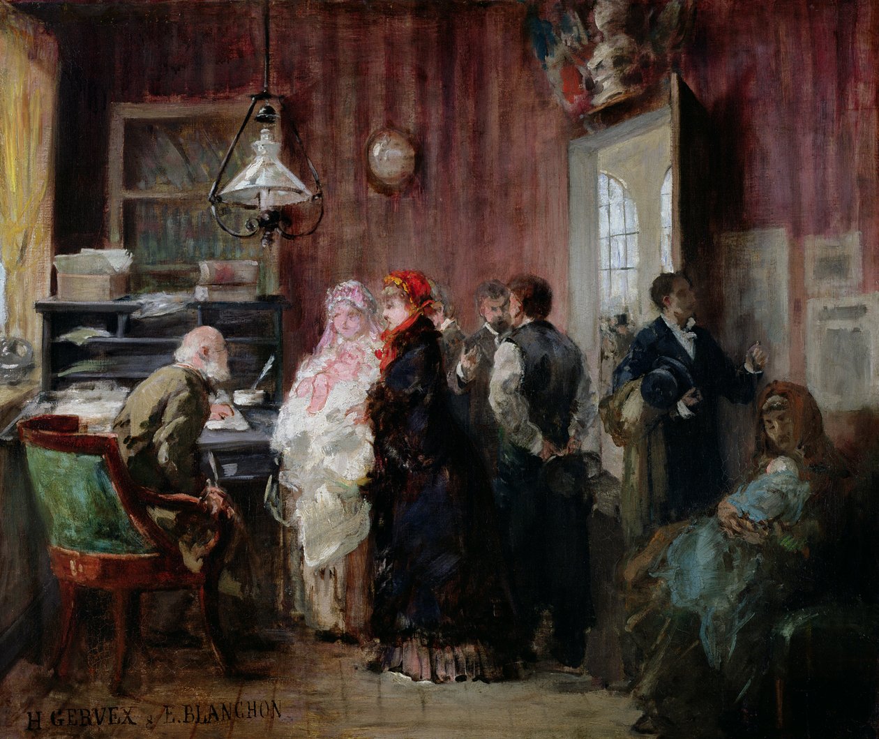 Birth, Town Hall of the 19th Arrondissement, c.1881 by Henri Gervex