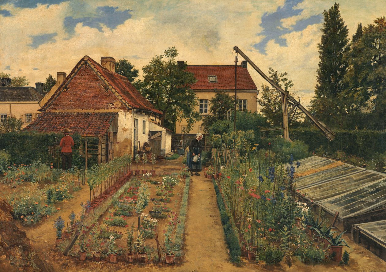 The Flower Garden by Henri de Braekeleer