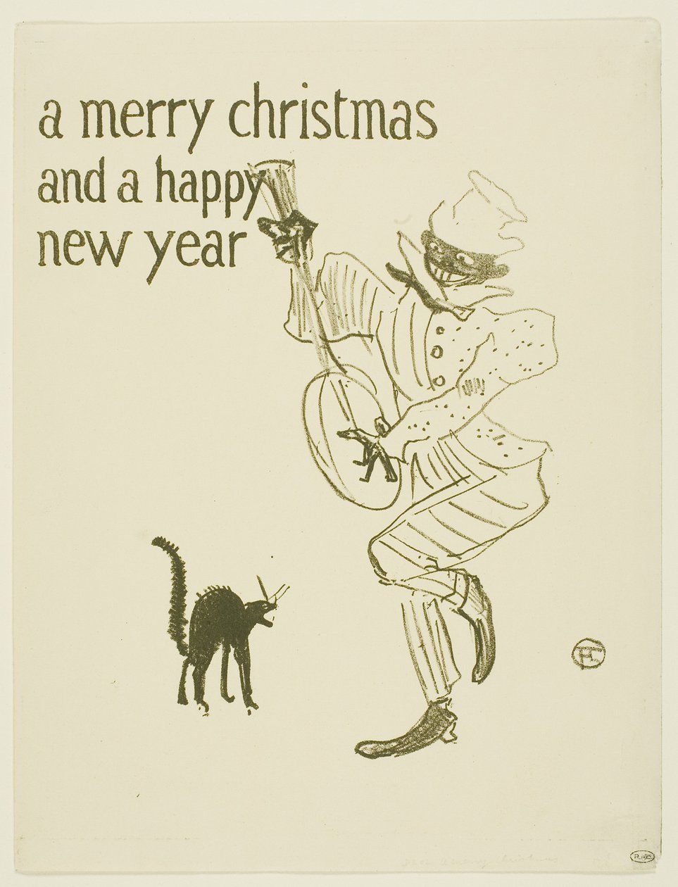 A Merry Christmas by Henri de Toulouse-Lautrec