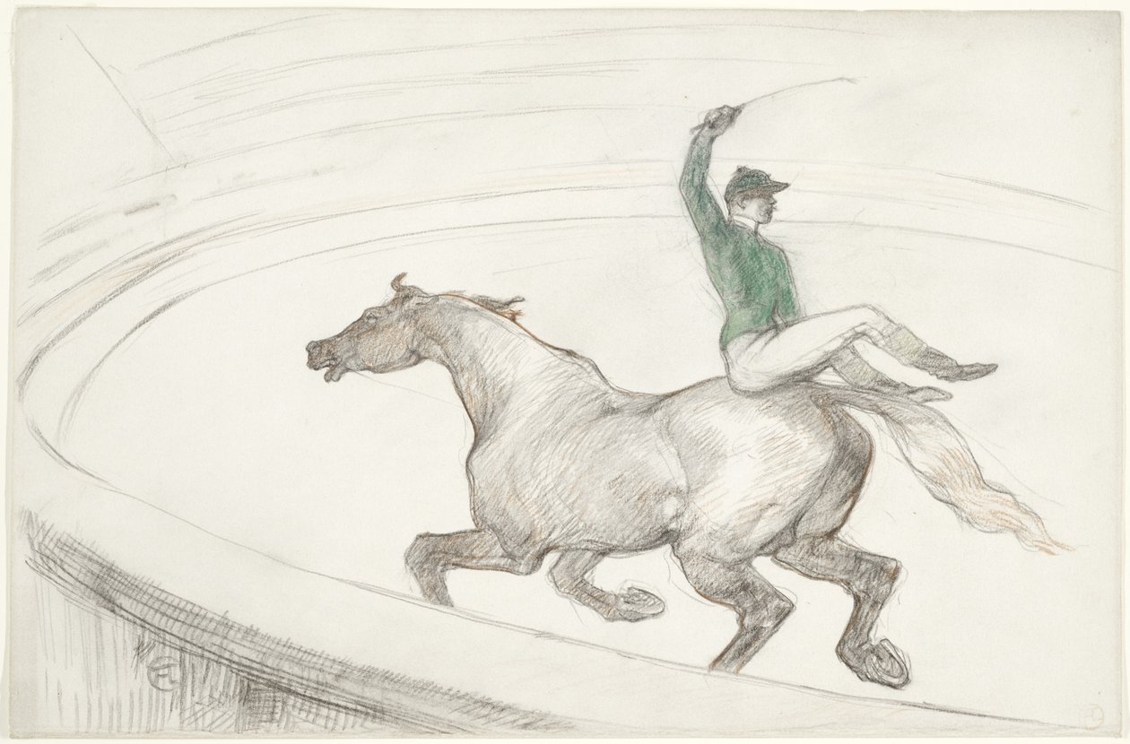 At the Circus: Jockey by Henri de Toulouse Lautrec