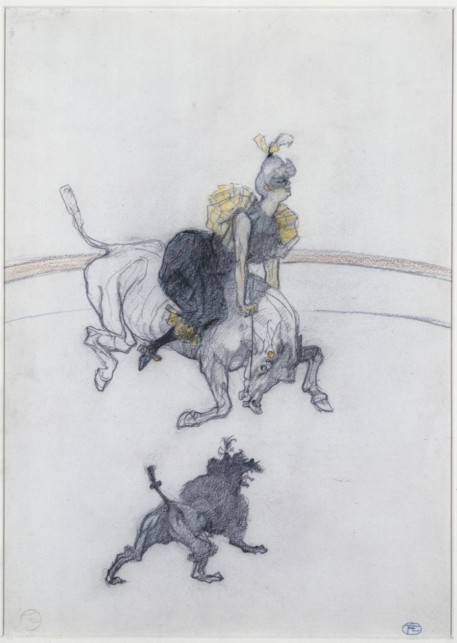 At the Circus: The Salute (Au Cirque: Le Salut) 1899 by Henri de Toulouse Lautrec