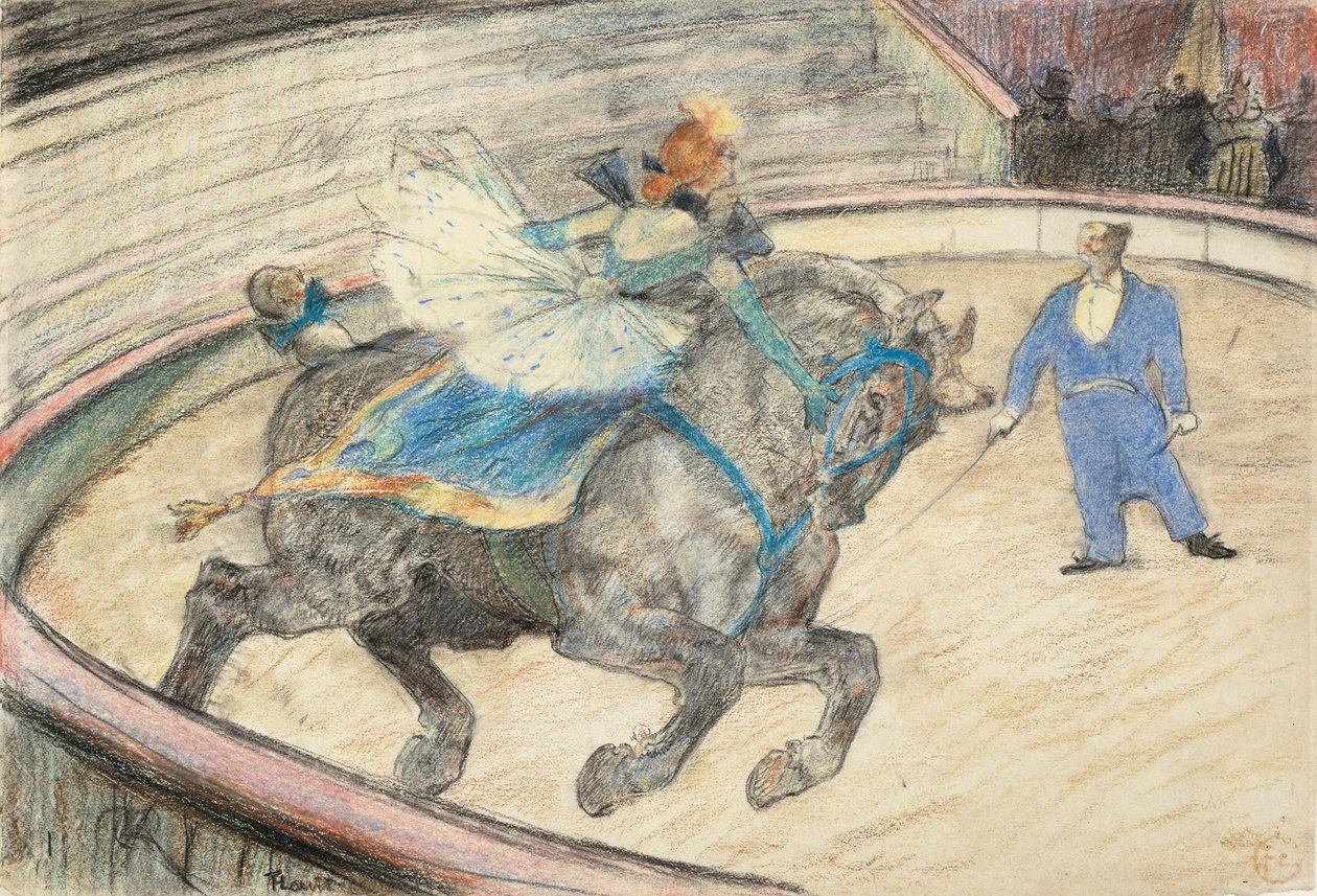 At the Circus: Work in the Ring by Henri de Toulouse-Lautrec