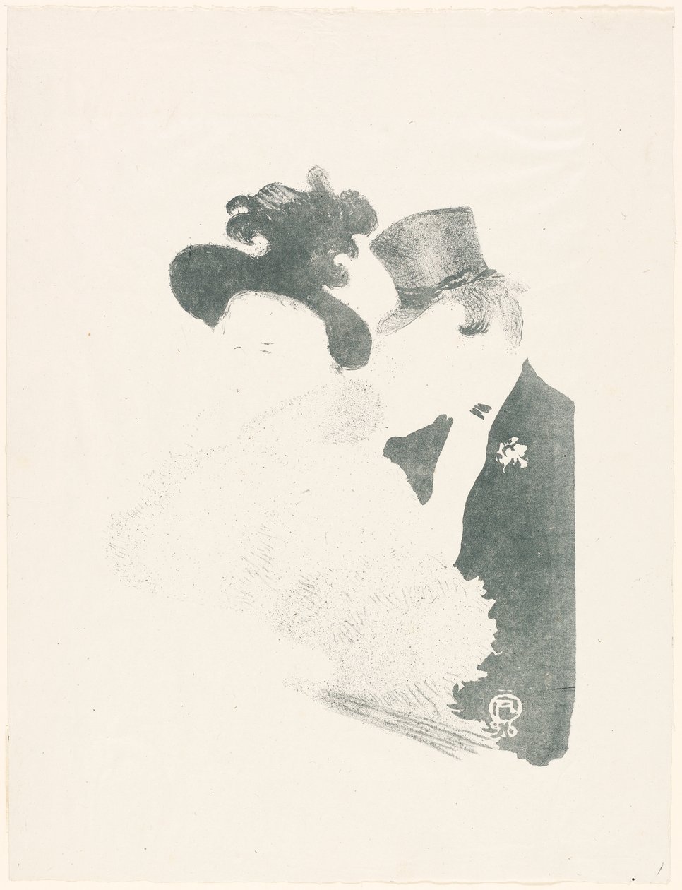 At the Concert by Henri de Toulouse-Lautrec