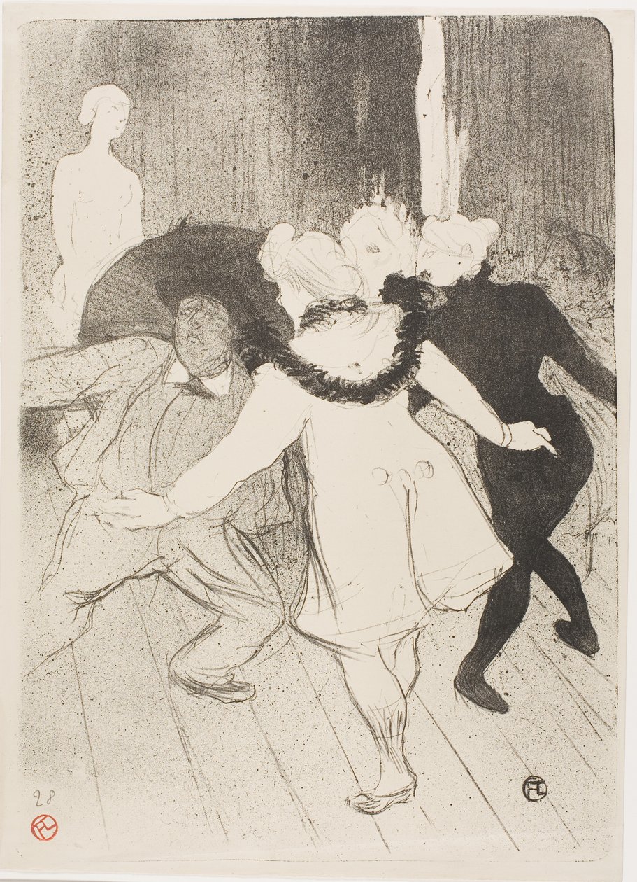 At the Folies-Bergère: The Modesty of Monsieur Prudhomme by Henri de Toulouse-Lautrec