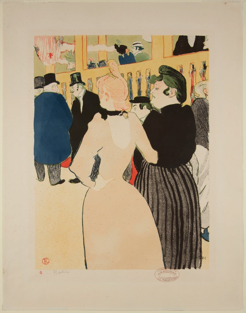 At the Moulin-Rouge: La Goulue and Her Sister by Henri de Toulouse Lautrec