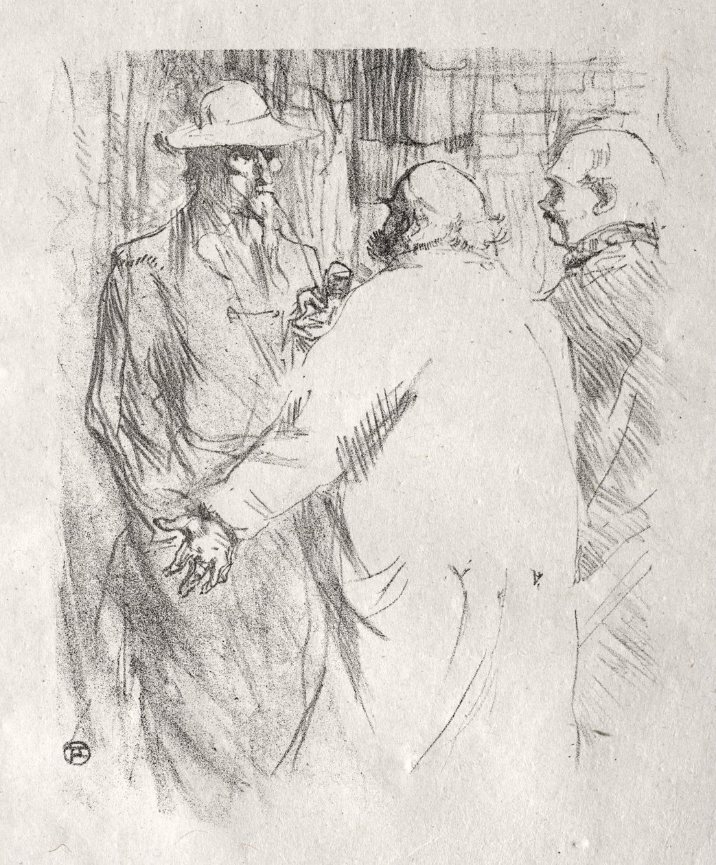 At the Foot of Sinai: Clemenceau at Busk by Henri de Toulouse-Lautrec