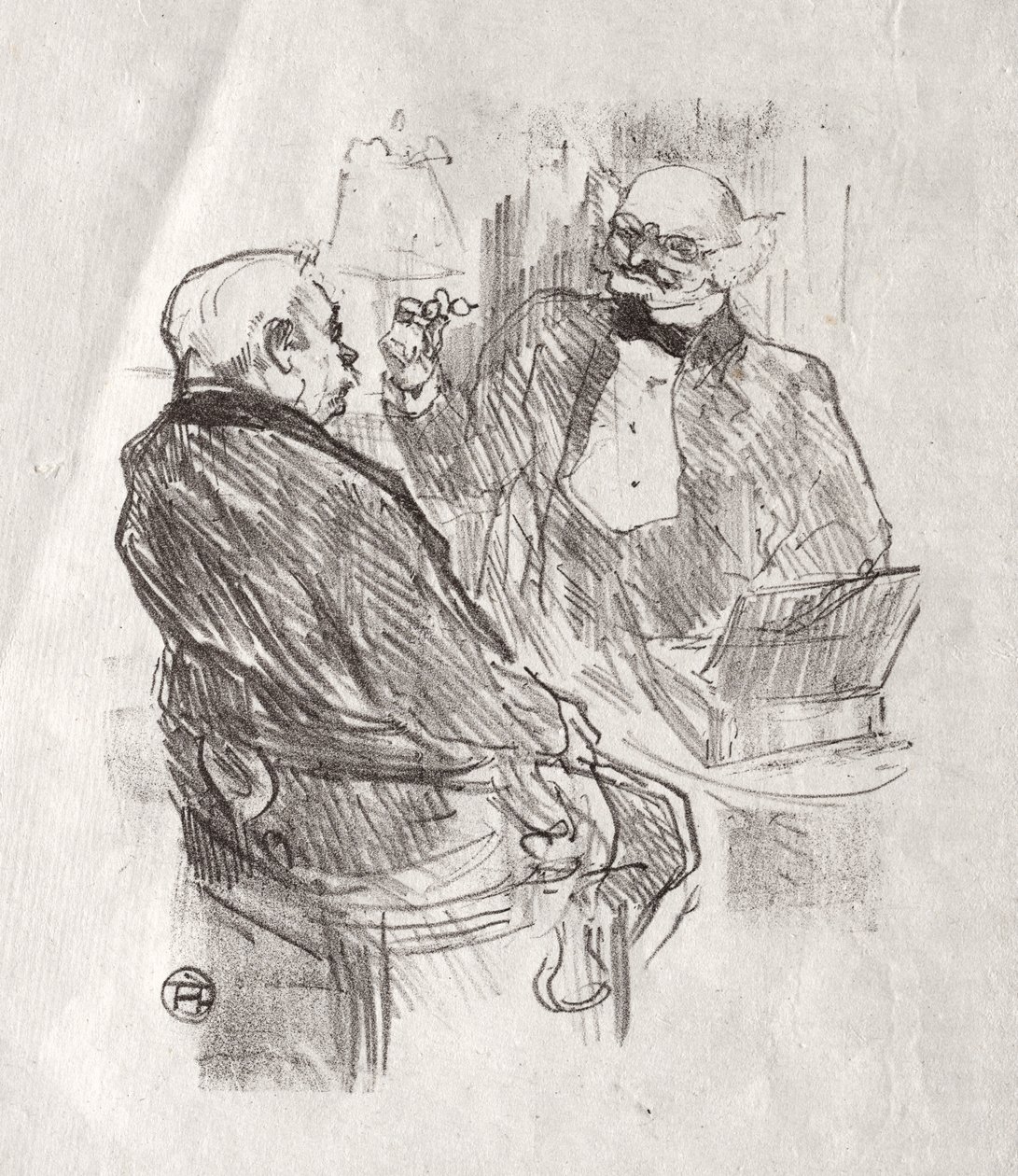 At the Foot of Sinai: Georges Clemenceau and the Oculist Mayer by Henri de Toulouse-Lautrec