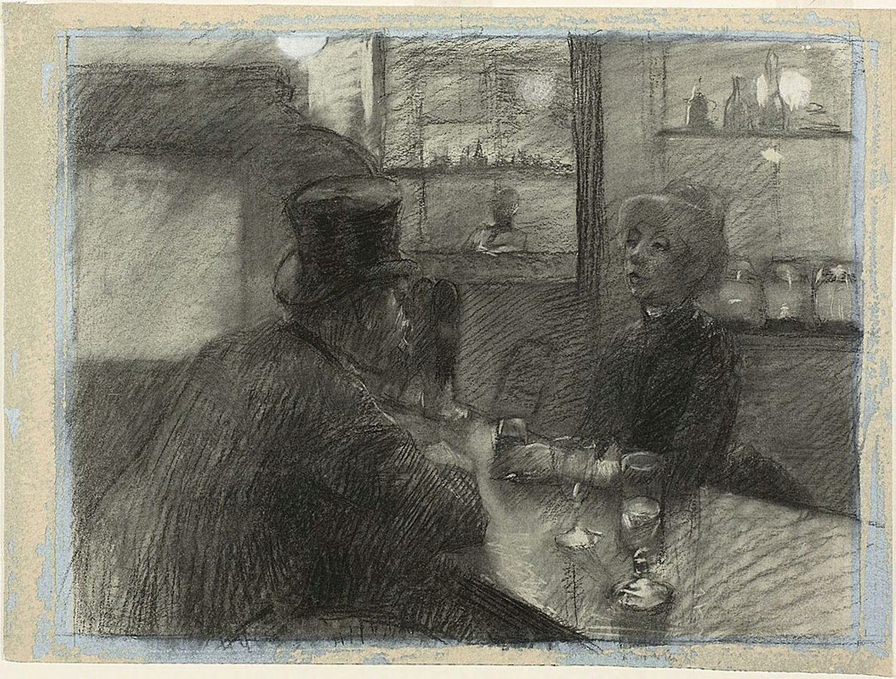 Bar of the Cafe of the Rue de Rome by Henri de Toulouse Lautrec