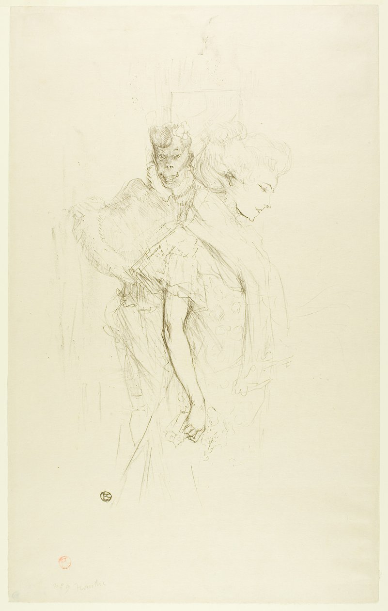 Blanche and Noire by Henri de Toulouse-Lautrec