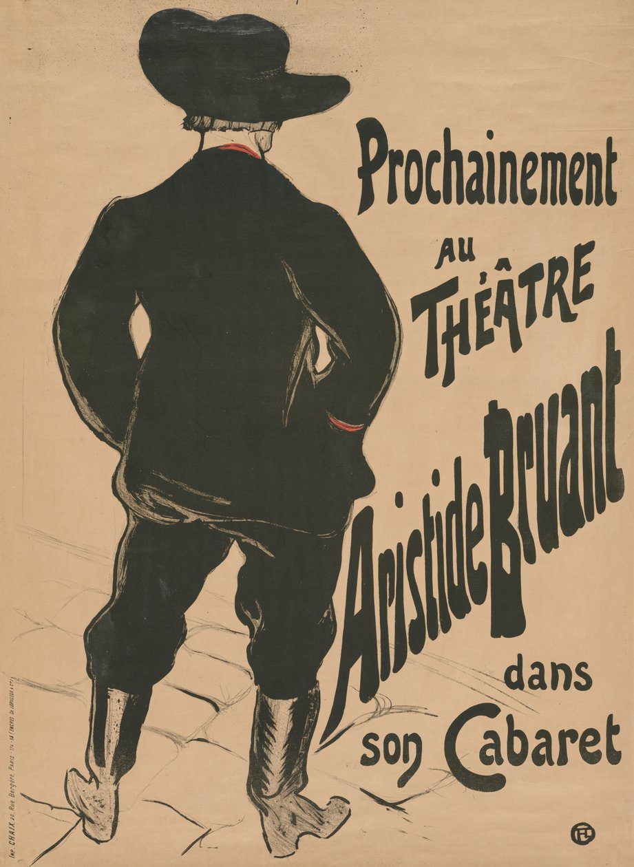 Bruant at the Mirliton by Henri de Toulouse-Lautrec