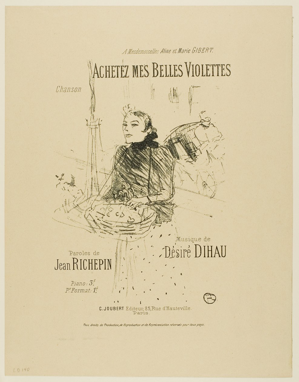 Buy my Pretty Violets, from Melodies of Desire Dihau by Henri de Toulouse-Lautrec