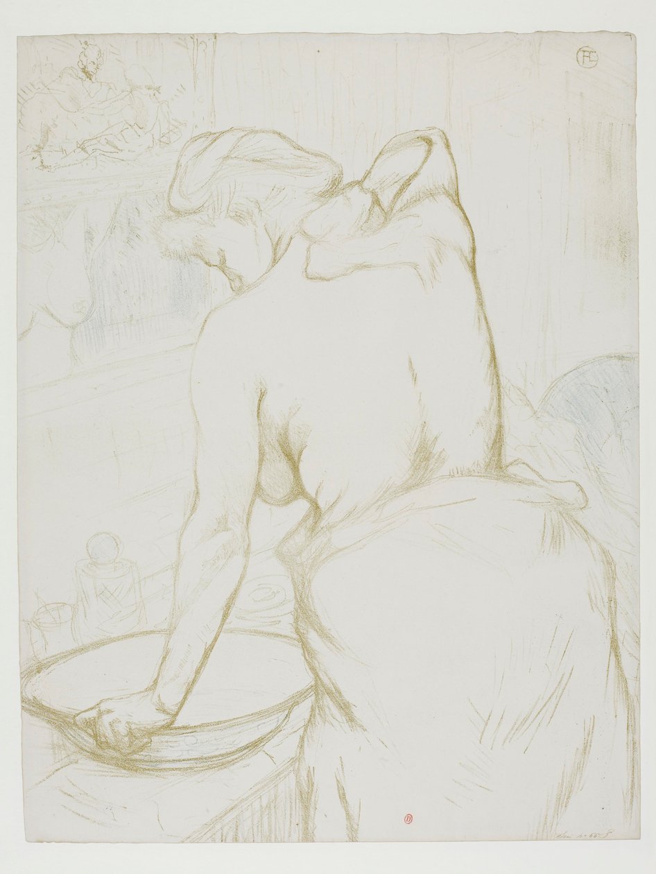 Elles: Woman Washing by Henri de Toulouse-Lautrec