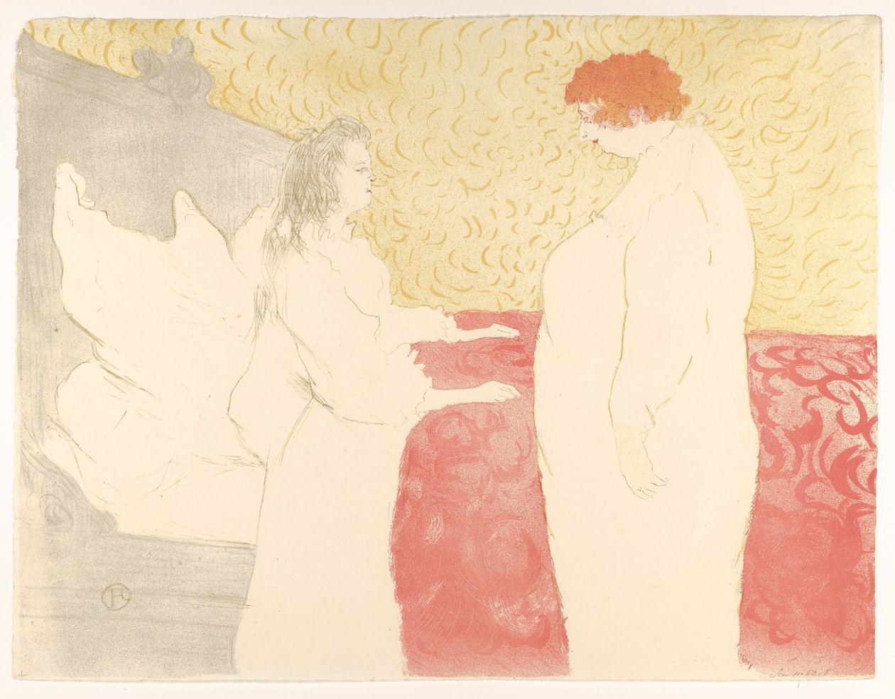 Getting Up, from "Elles" by Henri de Toulouse-Lautrec