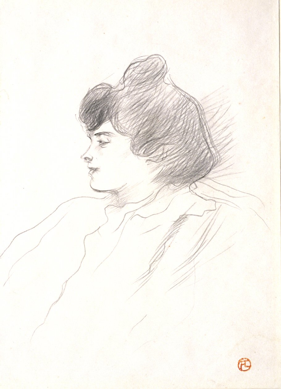 Head of a Woman by Henri de Toulouse-Lautrec