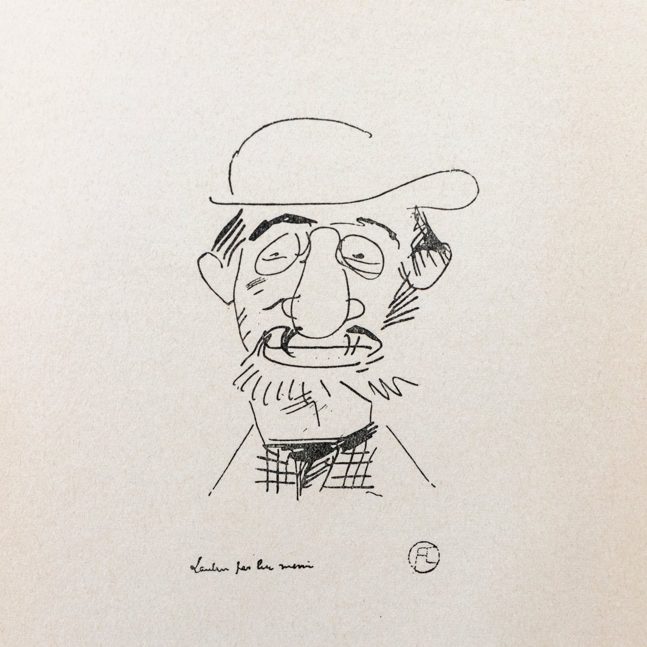 Henri Toulouse-Lautrec. Self portrait. by Henri de Toulouse Lautrec